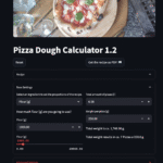Pizza Dough Calculator